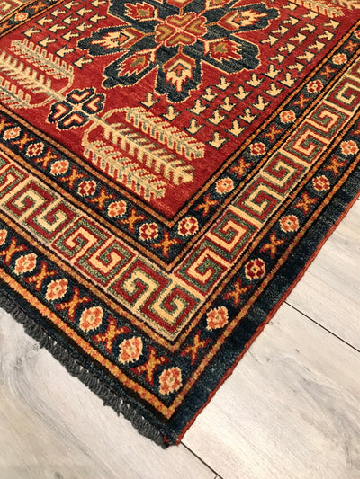 Pakistan Kazak Hand Knotted Wool 3x12