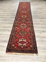 Persian Garache Hamedan Hand Knotted Wool 3x12