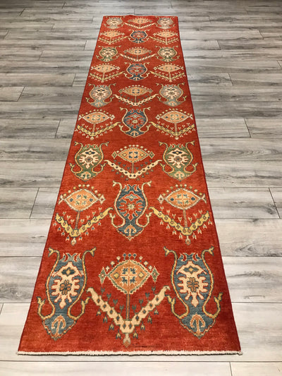 Pakistan Kazak Chobi Hand Knotted Wool 3x11