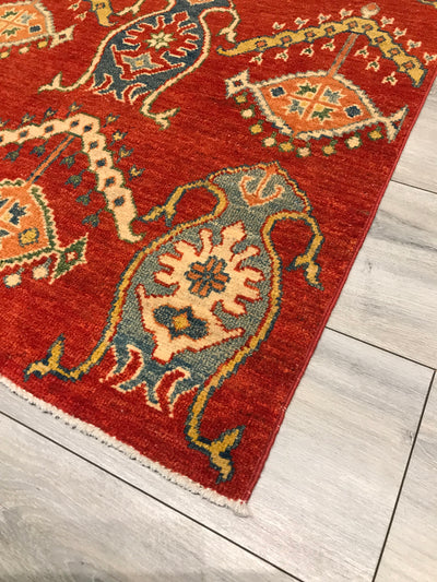 Pakistan Kazak Chobi Hand Knotted Wool 3x11