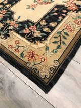 India Aubusson Hand Knotted Wool 3x12