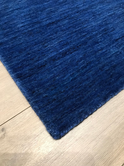 India Hand Loom Wool Ink Blue 3x12