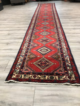Persian Hamedan Hand Knotted Wool 3x17