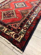 Persian Hamedan Hand Knotted Wool 3x17