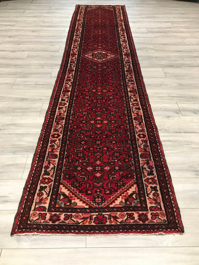 Persian Hamedan Hand Knotted Wool 3x14