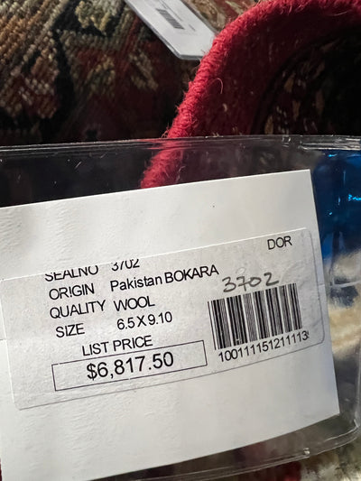 Pakistan Bokhara Hand Knotted Wool 7x10