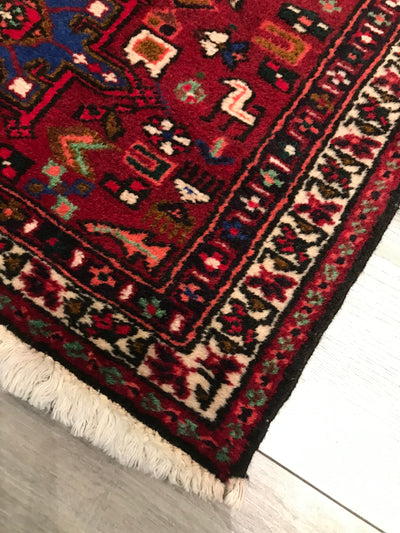 Persian Hamedan Hand Knotted Wool 3x6