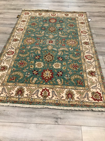 India Ziegler SultanAbad Hand Knotted Wool 4x6