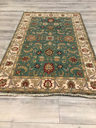 India Ziegler SultanAbad Hand Knotted Wool 4x6