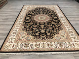 India Nain Hand Knotted Wool & Silk 6x9