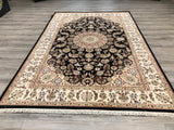 India Nain Hand Knotted Wool & Silk 6x9