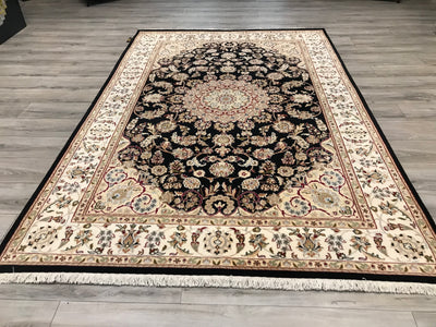 India Nain Hand Knotted Wool & Silk 6x9