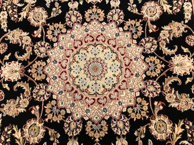 India Nain Hand Knotted Wool & Silk 6x9