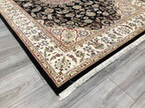 India Nain Hand Knotted Wool & Silk 6x9