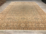 India Classical Collection Hand Knotted Wool & Silk 9x12