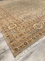 India Classical Collection Hand Knotted Wool & Silk 9x12