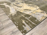 India HDFR Modern Hand Knotted Wool 9x12