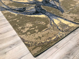 India New HDFR Modern Hand Knotted Wool 9x12