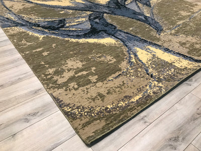 India New HDFR Modern Hand Knotted Wool 9x12
