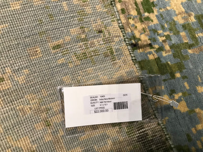 India New HDFR Modern Hand Knotted Wool 8x10