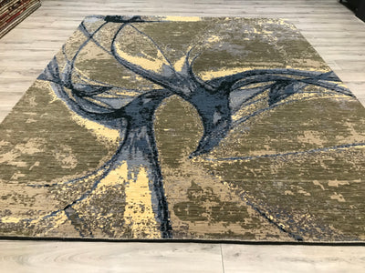 India New HDFR Modern Hand Knotted Wool 8x10