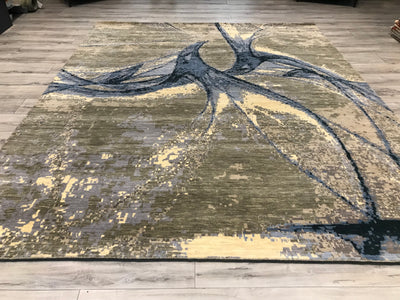 India New HDFR Modern Hand Knotted Wool 8x10