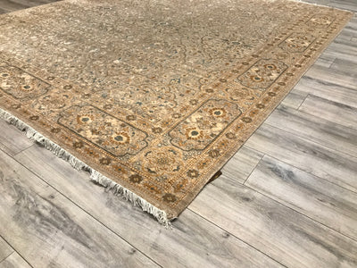 India Classical Collection Hand Knotted Wool & Silk 8x10