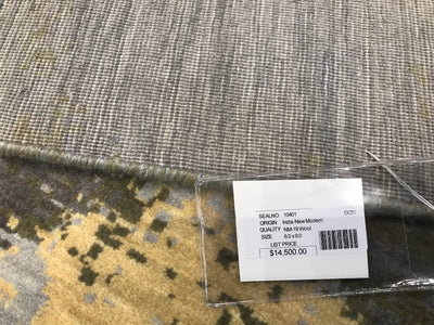 India New HDFR Modern Hand Knotted Wool 6x9