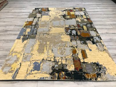 India New HDFR Modern Hand Knotted Wool 6x9