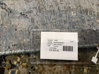 India New HDFR Modern Hand Knotted Wool 6x9