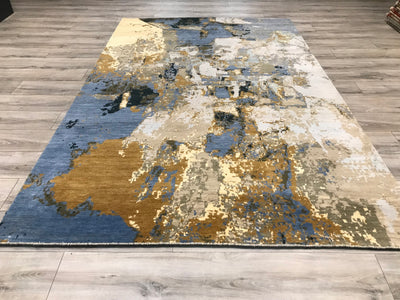 India New HDFR Modern Hand Knotted Wool 6x9