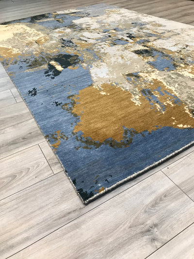 India New HDFR Modern Hand Knotted Wool 6x9