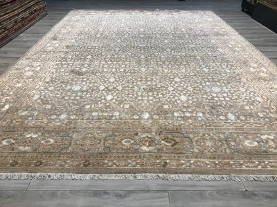 India Classical Hand Knotted Wool & Silk 10x14