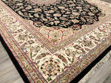 India Nain Hand Knotted Wool & Silk 10x14