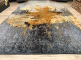 India New Modern HDFR Hand Knotted Wool 10x14