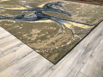 India New Modern HDFR  Hand Knotted Wool 10x14