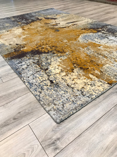 India New HDFR Modern Hand Knotted Wool