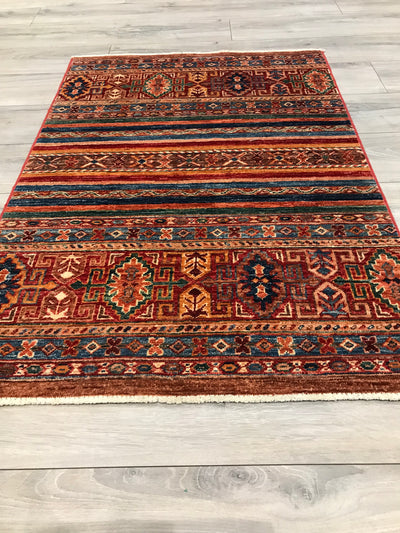 Pakistan Korjeen Hand Knotted Wool 3x4