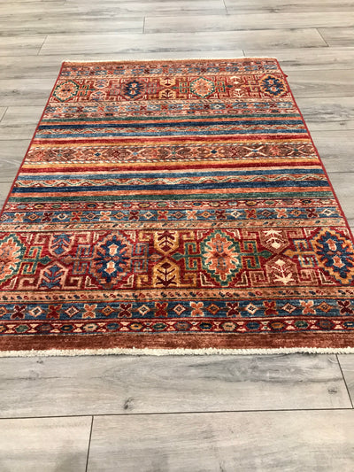Pakistan Korjeen Hand Knotted Wool 3x4