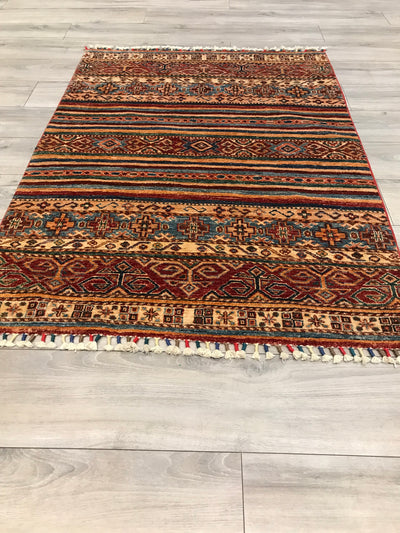 Pakistan Korjeen Hand Knotted Wool 4x5