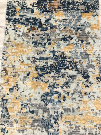 India Modern HDFR Hand Knotted Wool 3x10