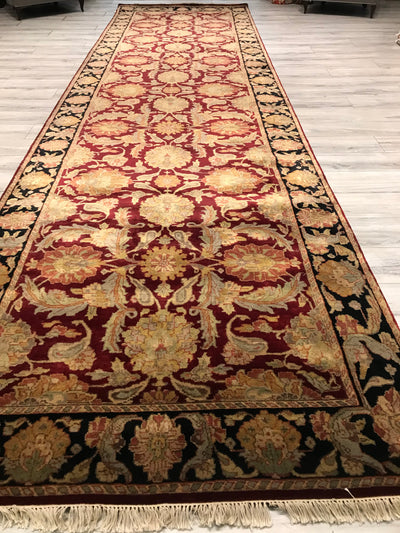 India Jaipur Hand Knotted Wool 5x18