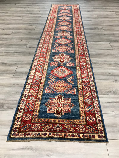 Pakistan Fine Kazak Shirwan Hand Knotted Wool 3x11