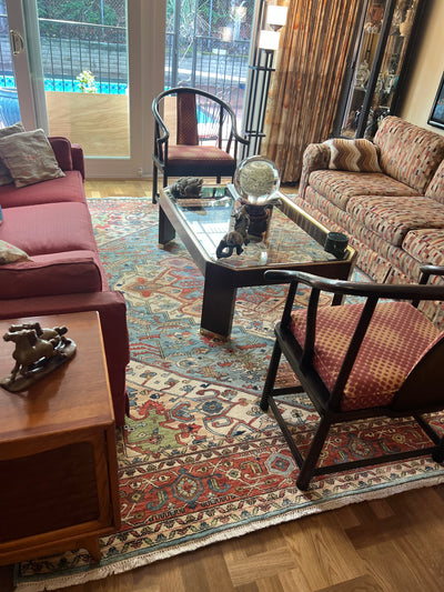 India Heriz Hand Knotted Wool 8x10