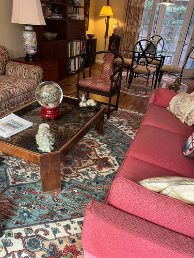 India Heriz Hand Knotted Wool 8x10