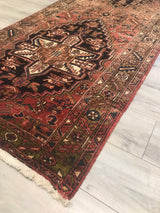 Persian Old Heriz Hand Knotted Wool 4x15