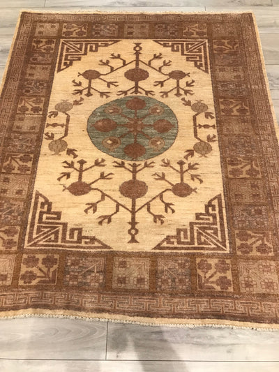 Pakistan Kotan Hand Knotted Wool 4x5