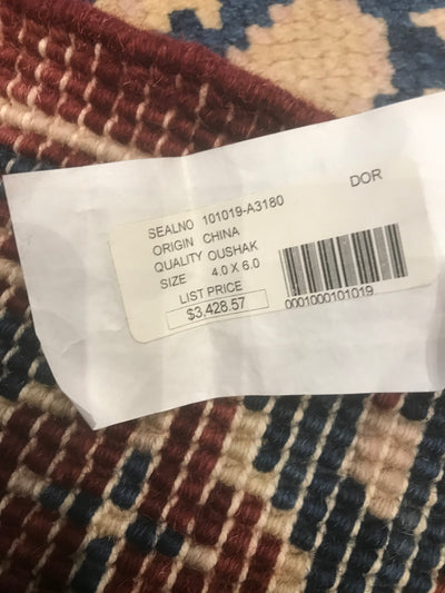 China Oushak Hand Knotted Wool 4x6