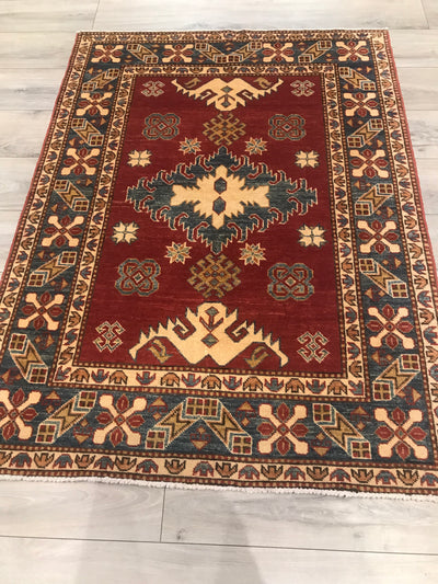 Pakistan Kazak Hand Knotted Wool 4x5