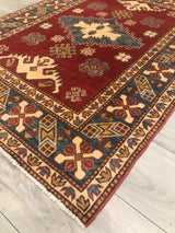 Pakistan Kazak Hand Knotted Wool 4x5